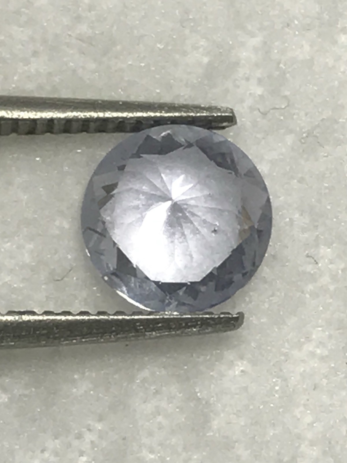 White Sapphire Natural 1.26 Carat 6.9mm Round Genuine Loose Gemstone Ceylon Gem