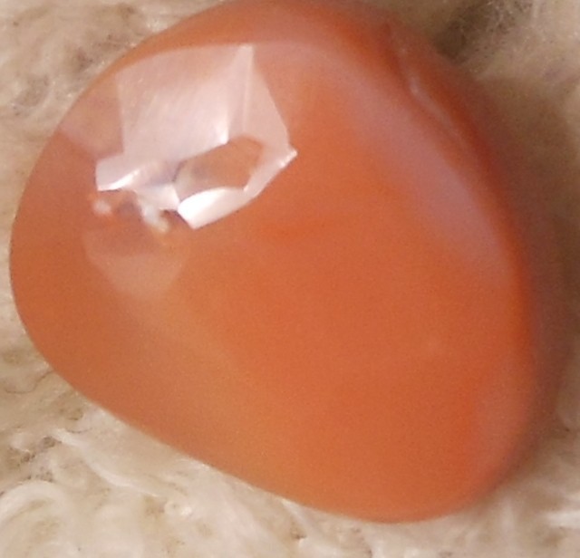 3.40ct Mexican Fire Opal Gemstone 11.7mm x10.2mm x 4.7mm Lovely Cabochon