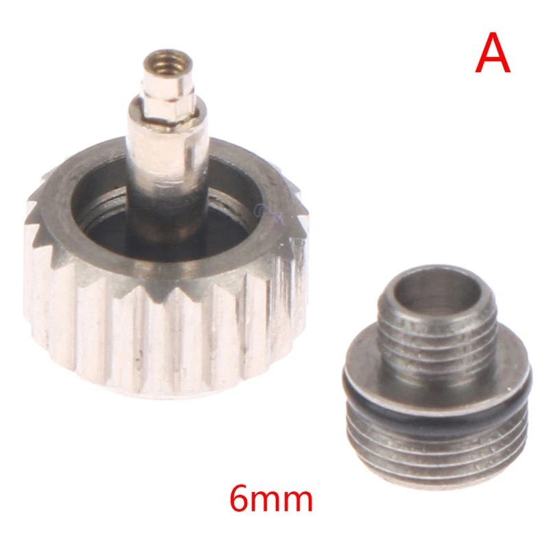 Watch Crown Replacement 5.3mm 6mm Waterproof Repair Part Assorted Sizes