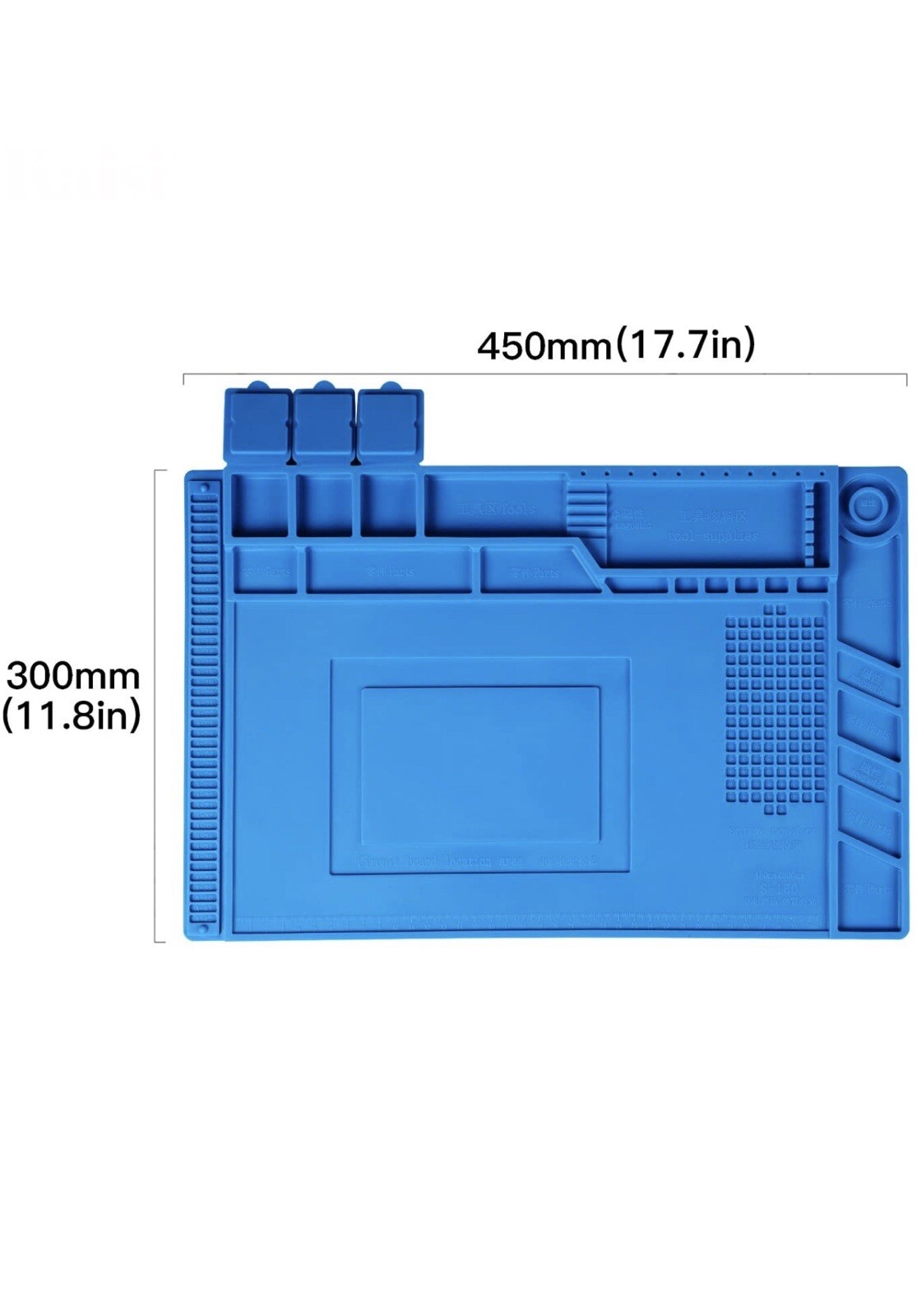 Watchmaker’s Rubber Silicone Bench Mat Pad Anti-Slip Jewelry Watch Repair Tools