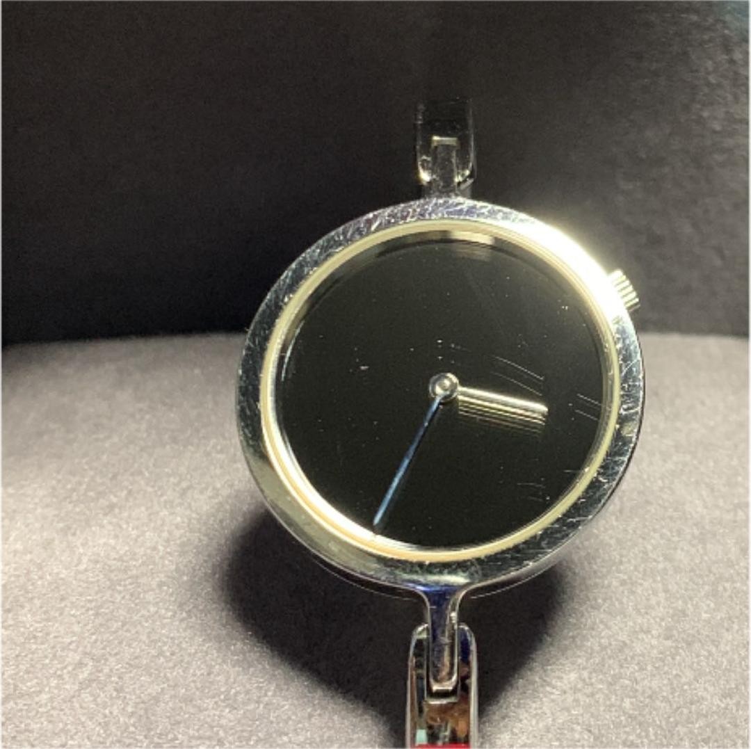 Georg Jensen Torun 337 Bangle Watch Mirror Dial Stainless Steel Ladies