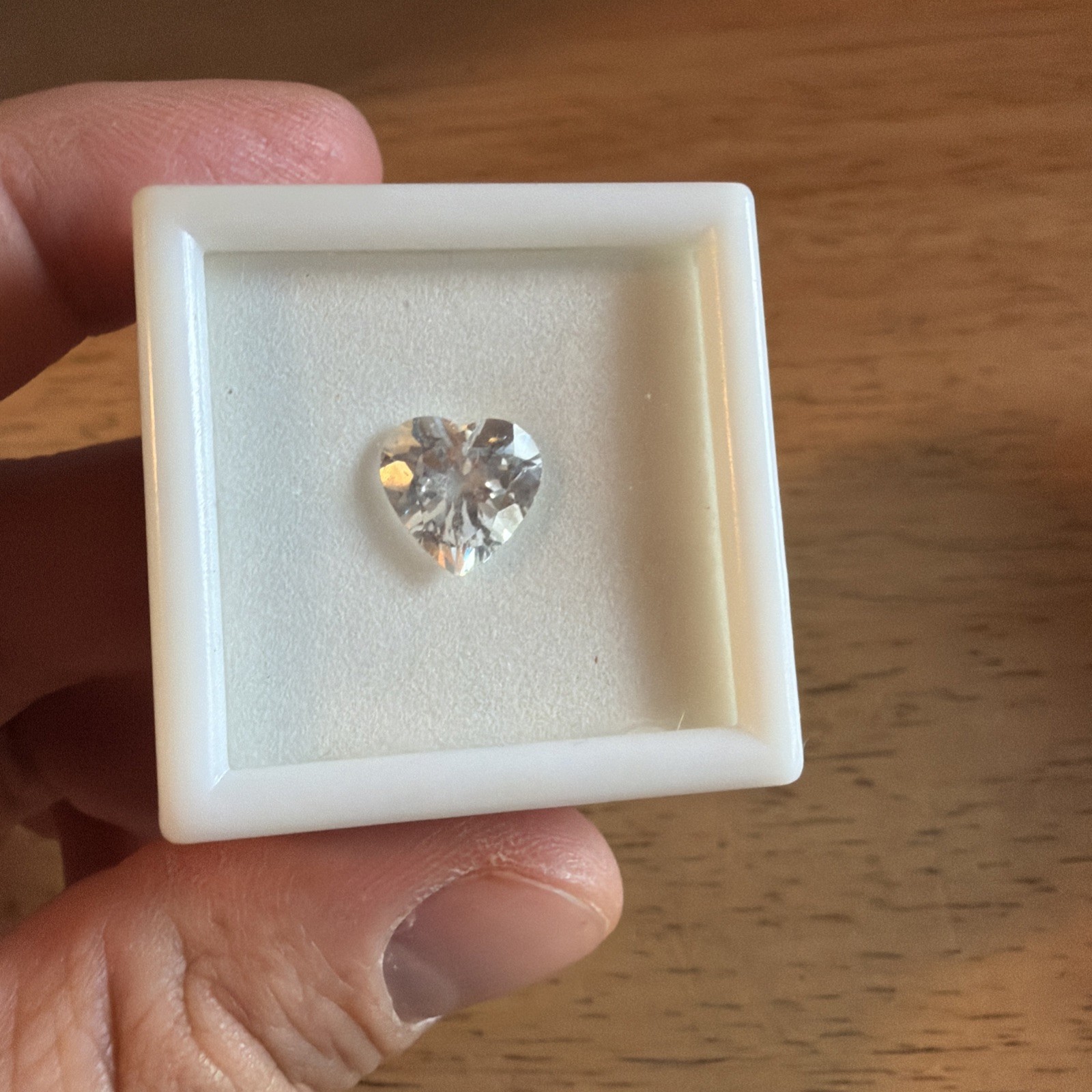Loose Lot of 4 Various Gemstones White YAG, Tanzanite, Blue Topaz
