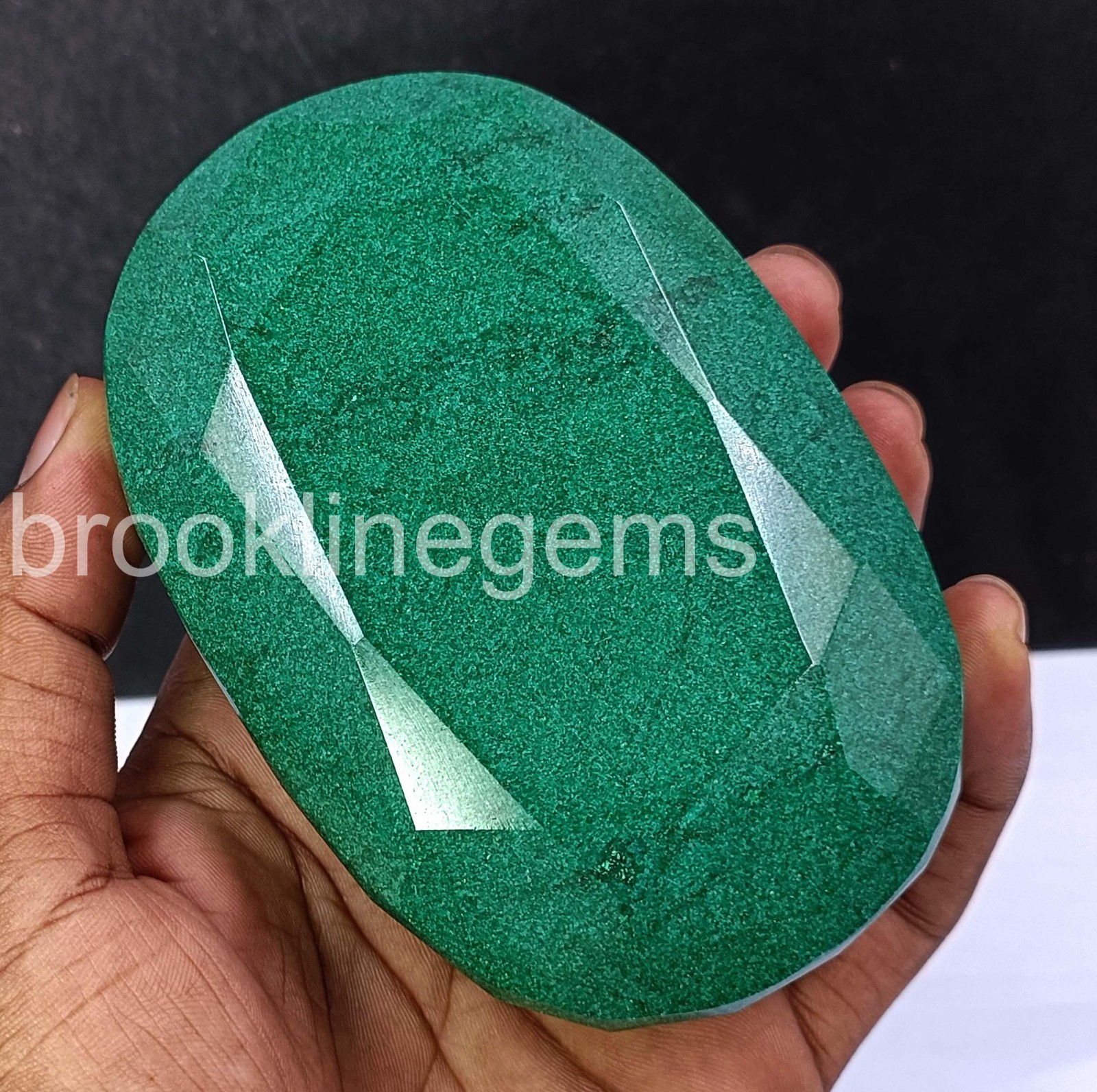 3311 Ct Natural Zambia Green Emerald Oval Cut Certified Loose Gemstone 5ARC