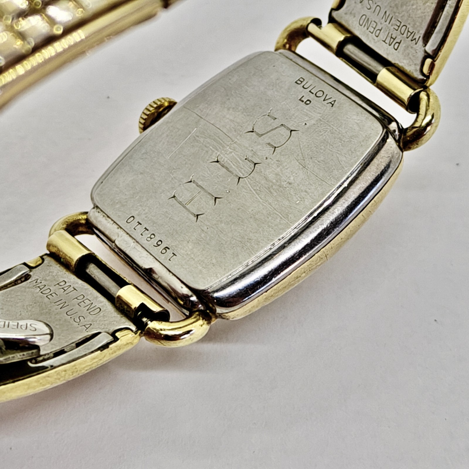 Vintage 1950 Bulova Director Men’s Watch 10BC 15J Gold Filled Speidel Bracelet