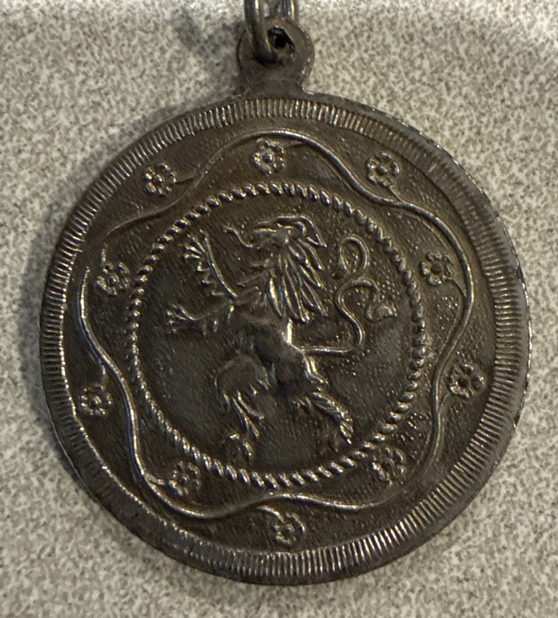 Vintage Coin Pendant W/ Necklace France French Empereur Napoleon Bonaparte.