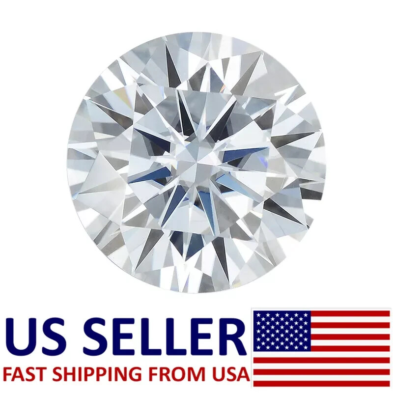Moissanite G-H Loose Stone Round Brilliant Cut VS Clarity for Jewelry Making