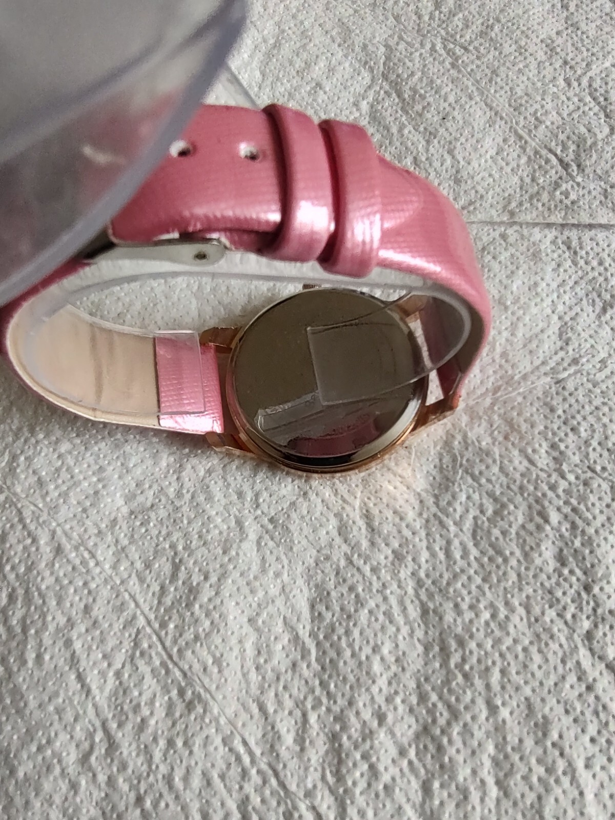 Bachaa Party Watch Pink tone Crystals leather Strap Women girls female