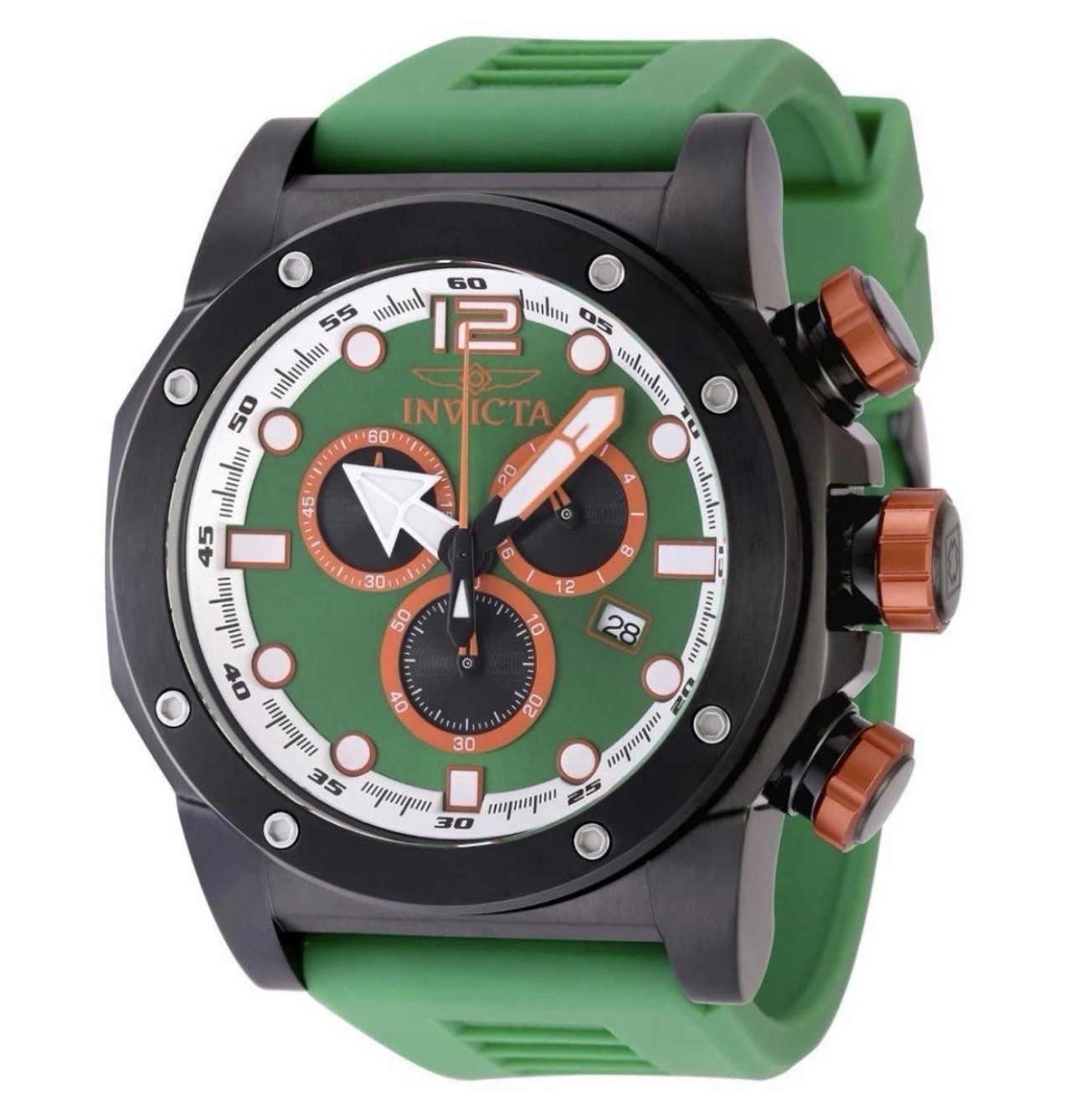 Invicta Sea Hunter Gen IV 52mm Quartz Watch Green Chronograph 48981