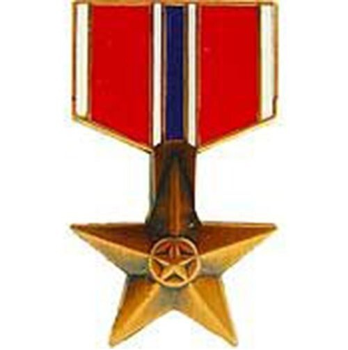(2 PACK) Bronze Star Medal Military Issue US Genuine Hat Lapel Pin 1-3/16″