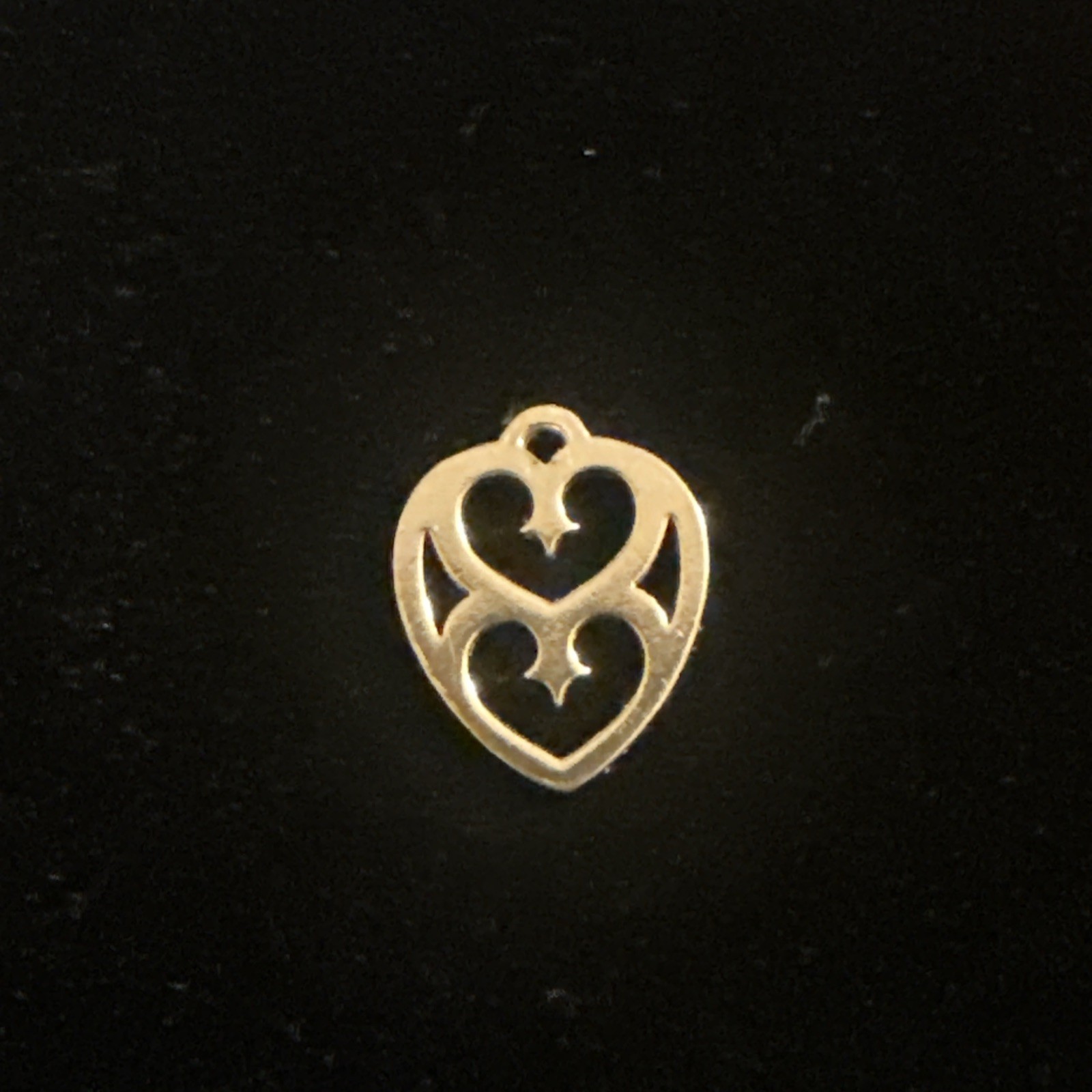James Avery Two In One Heart 14K Yellow Gold Retired