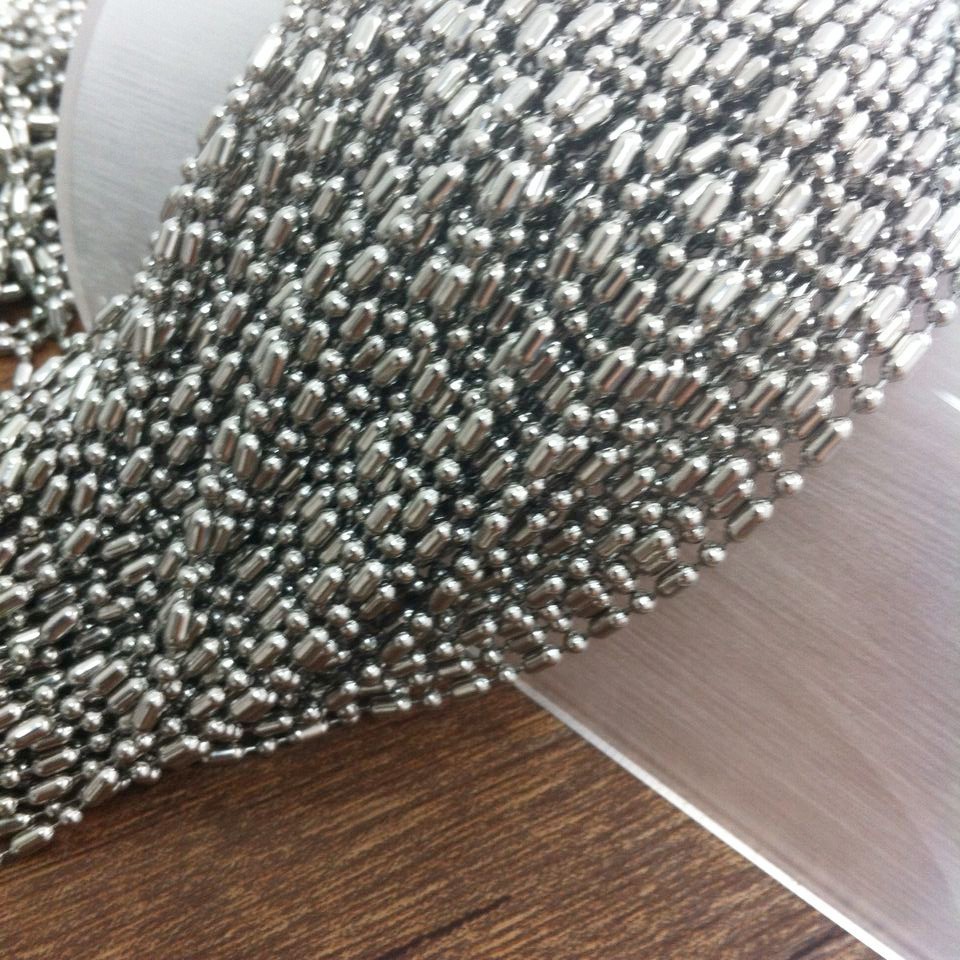 16″-40″ 100pcs/lot Ball Chain Stainless Steel DIY Jewelry Necklace Wholesale