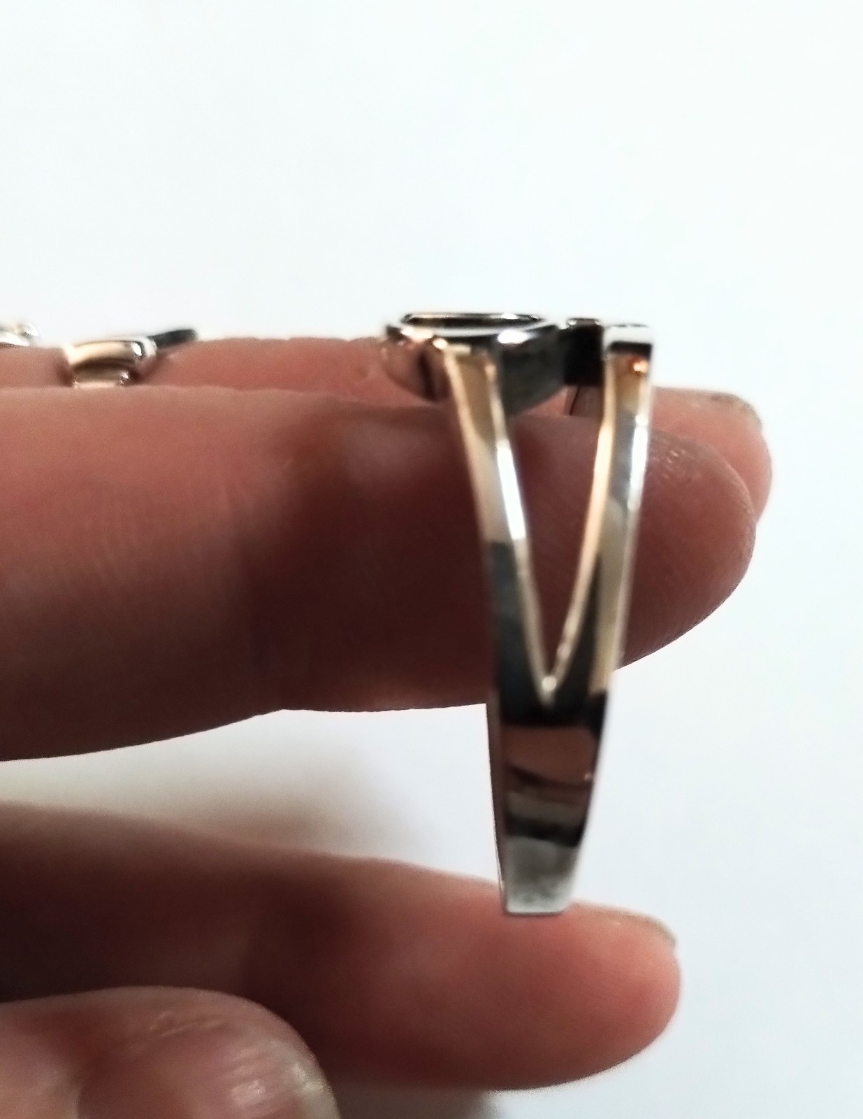 Sterling Silver male and female Symbol Ring Size 15