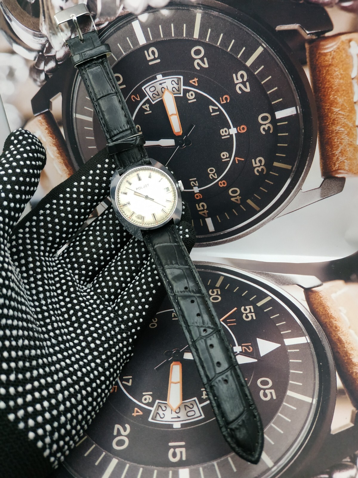 Dress Men’s Watch POLJOT Vintage USSR Mechanical SERVICED Retro Soviet Union ☭