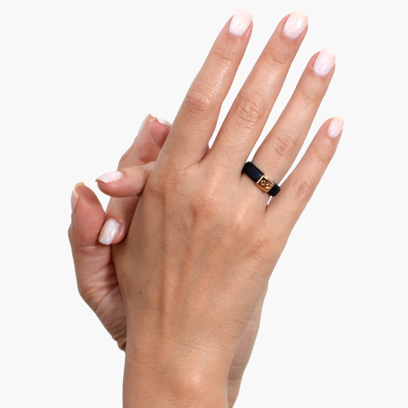 Rinfit Silicone Wedding Ring Sets for Couples – Him and Her Metal Infinity Rings