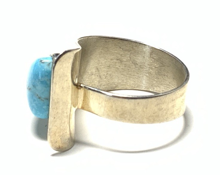Mine Finds by Jay King Sterling Silver 925 Turquoise Ring Size 10 MB01