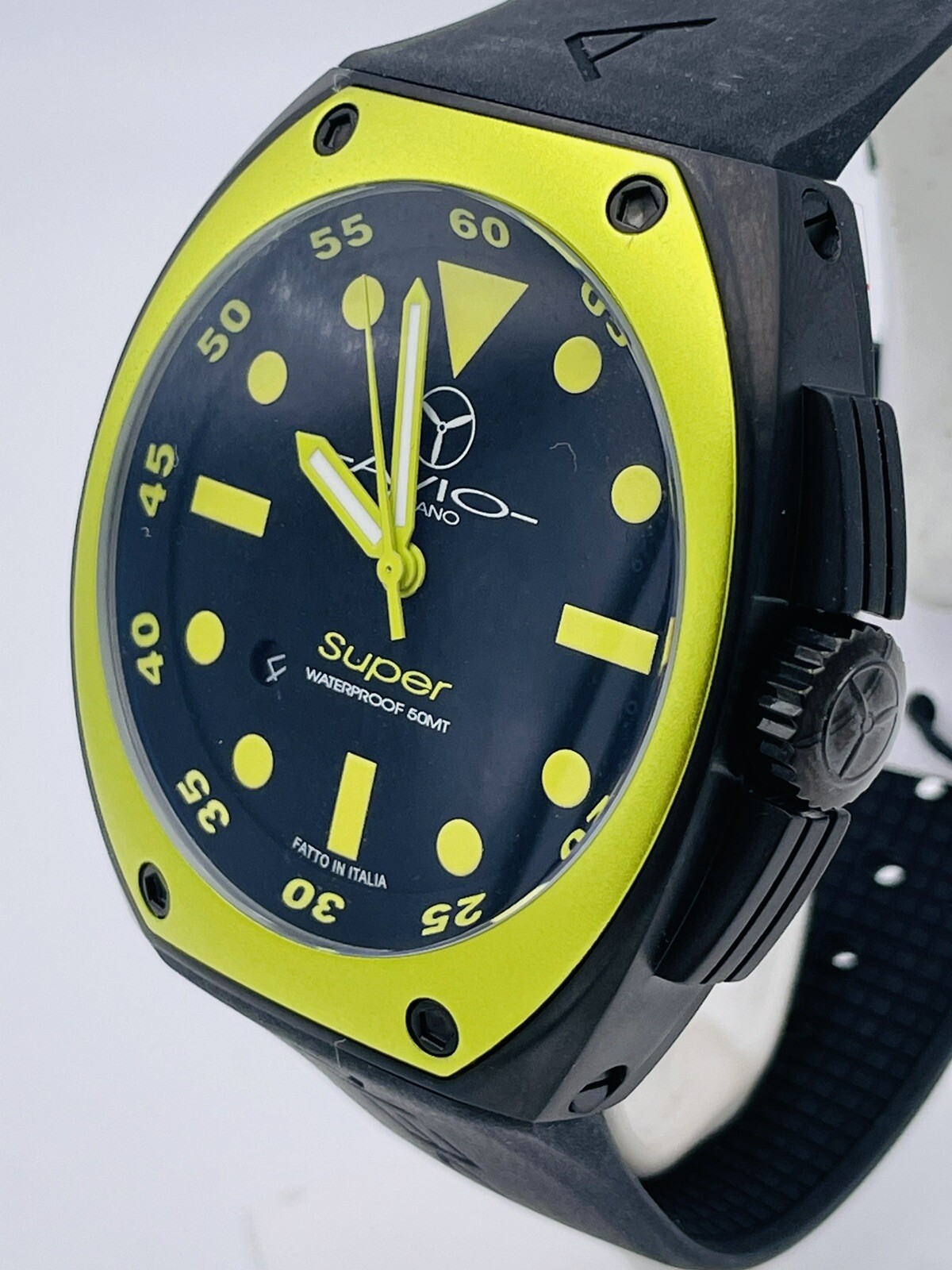 Orologio Avio Milano Acciaio Made in Italy 6495KY/348 44mm Scontatissimo Nuovo