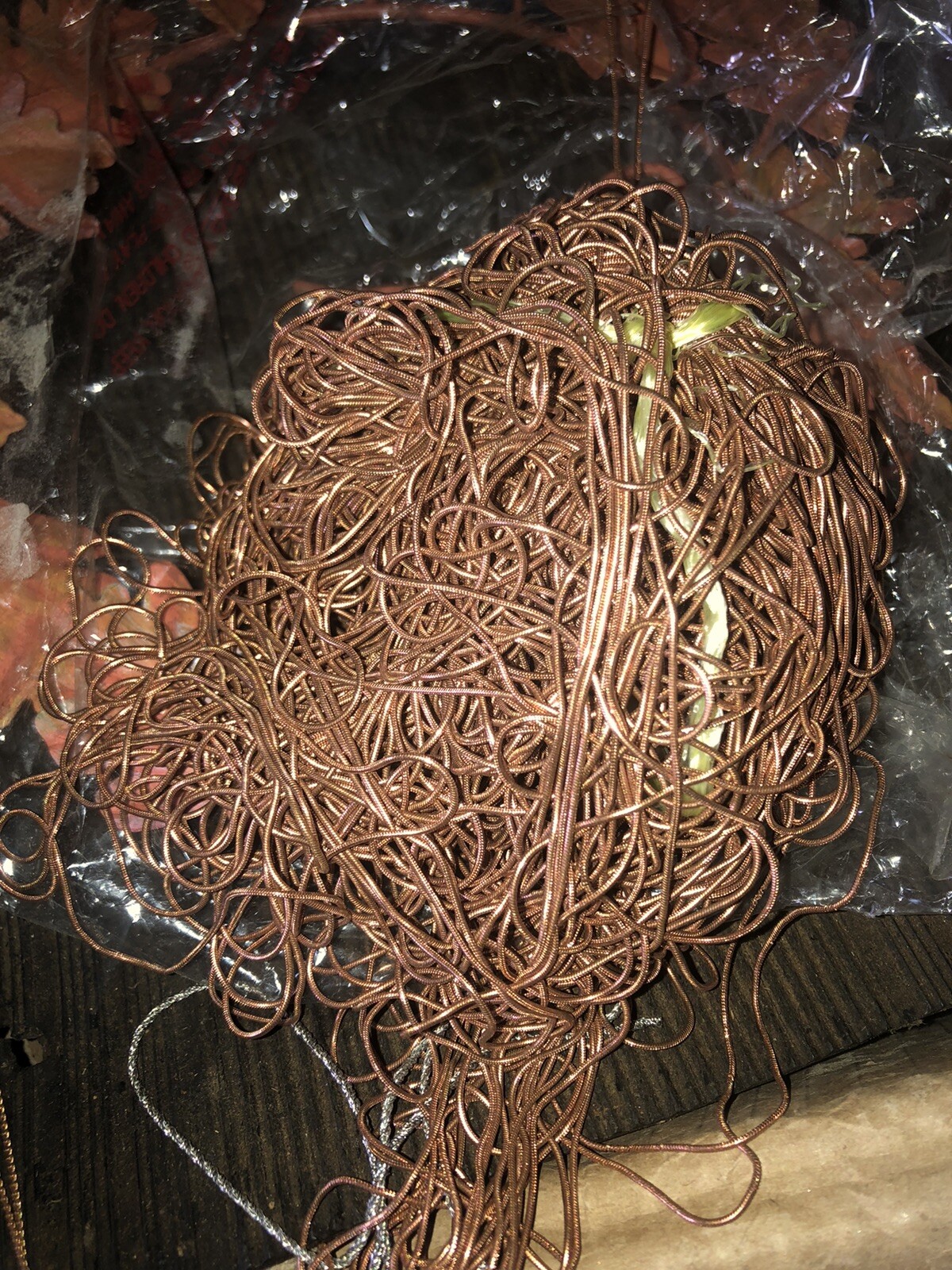 15oz Of Copper ￼ Coated Steel Chain Snake Soldering Required￼￼
