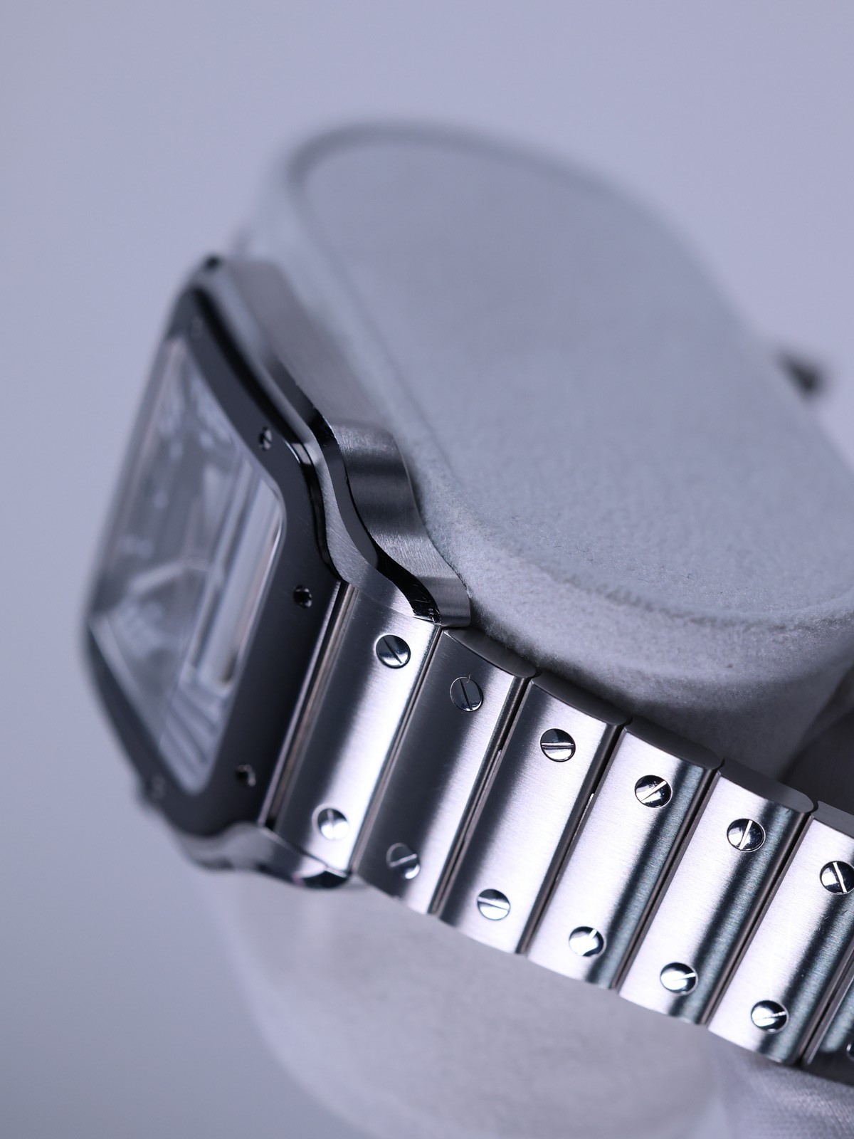 Cartier Santos de Cartier LM WSSA0037 47.5mm Gray Dial Full Set