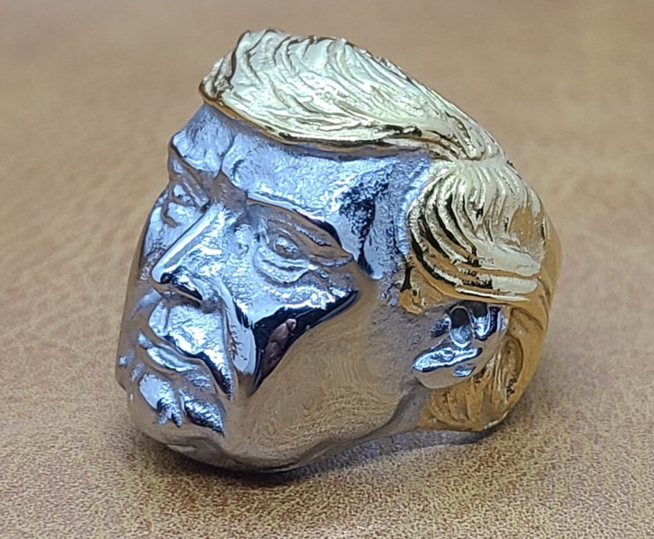 President Donald Trump Stainless Steel Ring Sizes 7 thru 15
