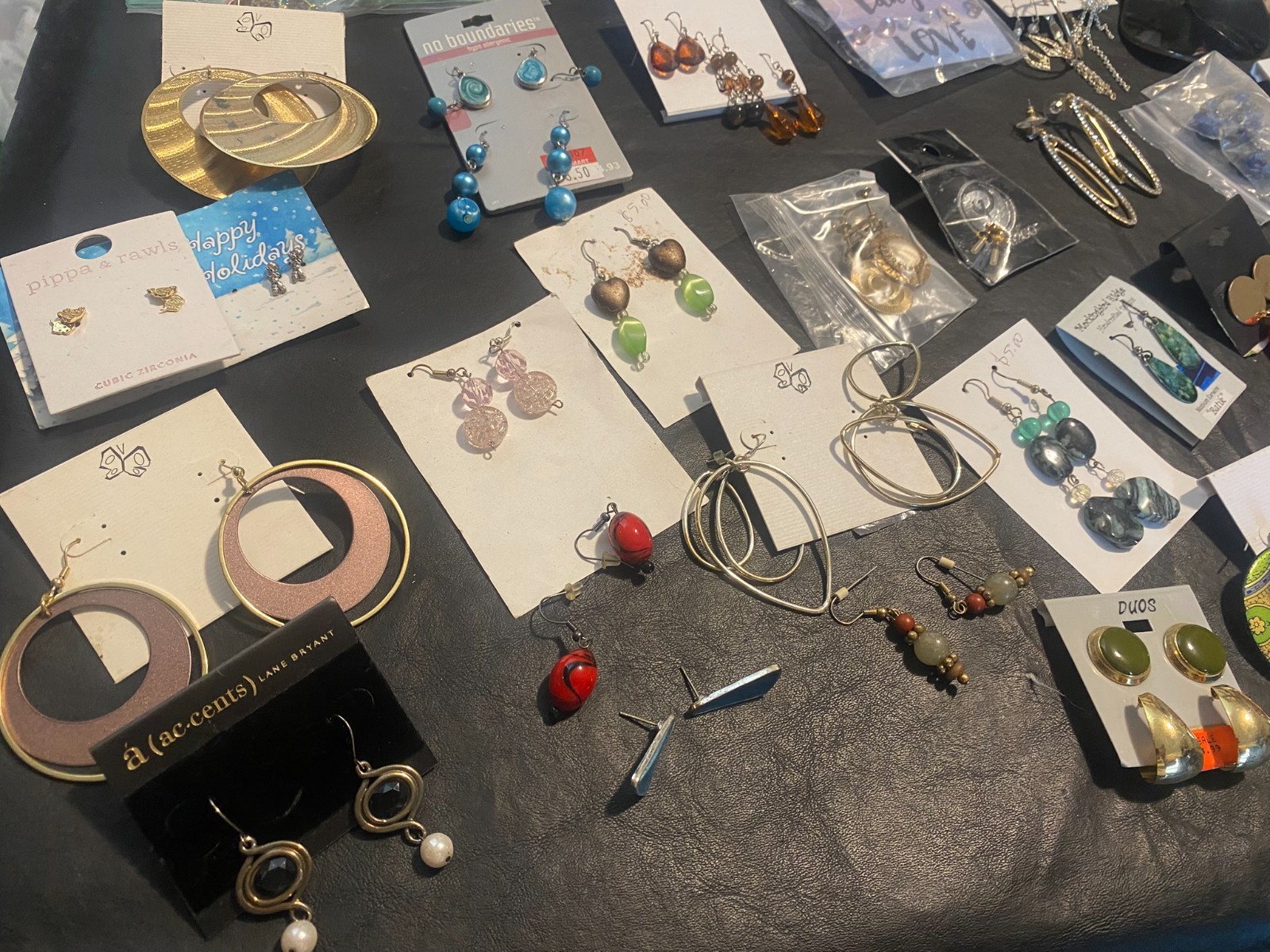 huge lot 80+ pairs earrings earring dangle stud hoop clip shop estate mix “R”