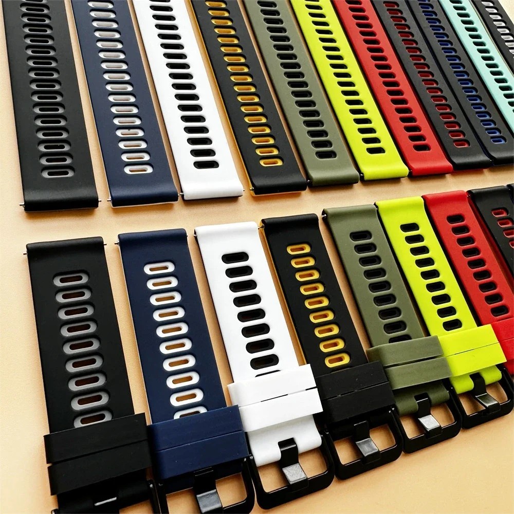 20mm 22mm Quick Release Silicone Watch Band Strap Universal Replacement Bracelet