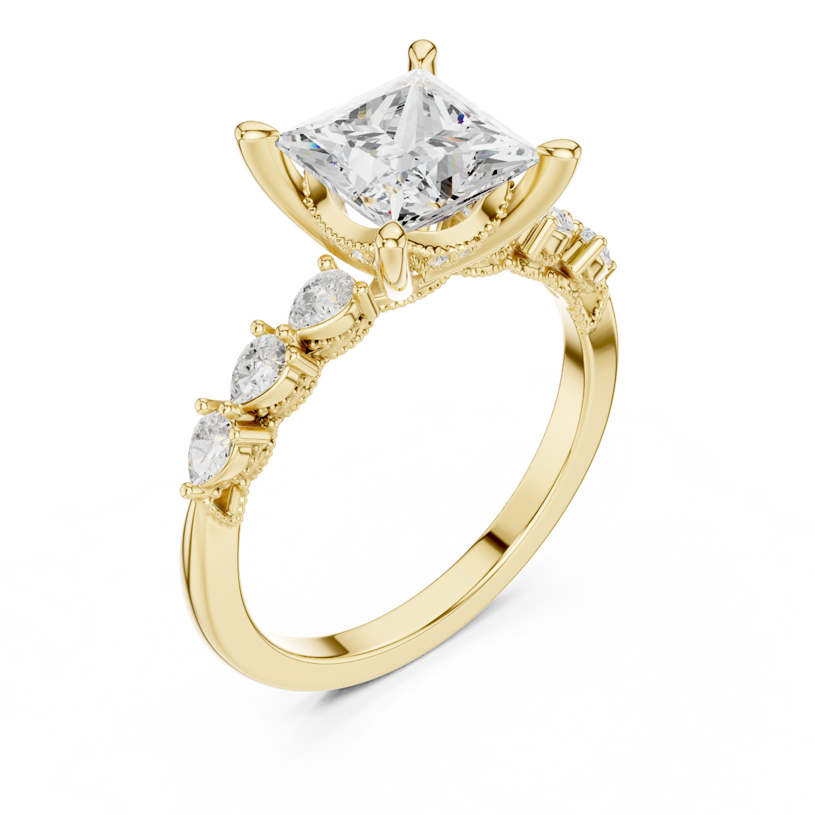 30+ Women’s Ring Gold CAD Files Bundle 3DM STL Designs Rose, White, Yellow LR-43
