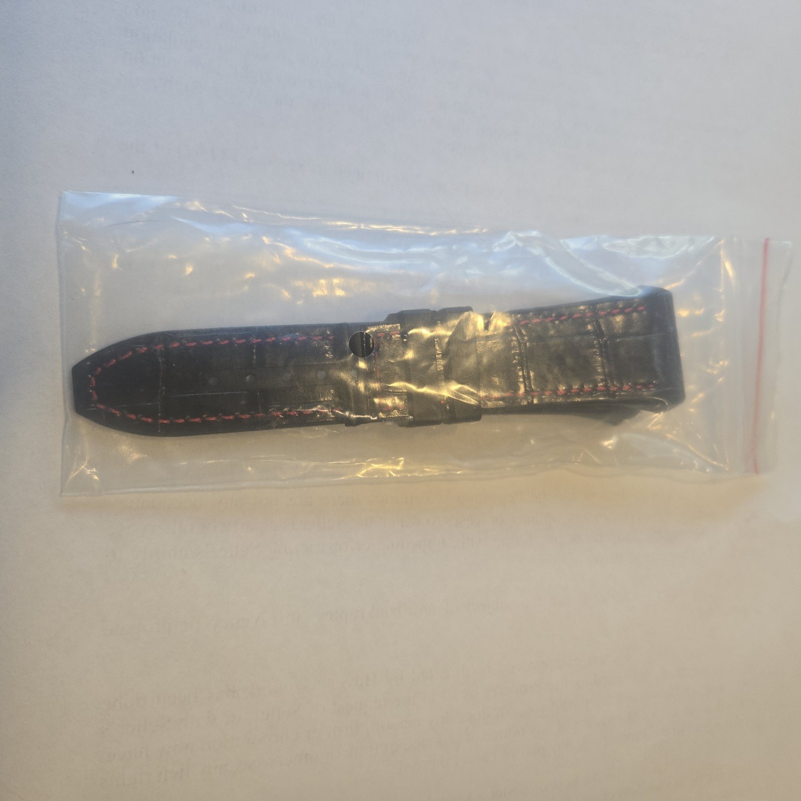 Genuine Franck Muller Black Alligator Leather Watch Strap 18/16mm 100/60mm – New