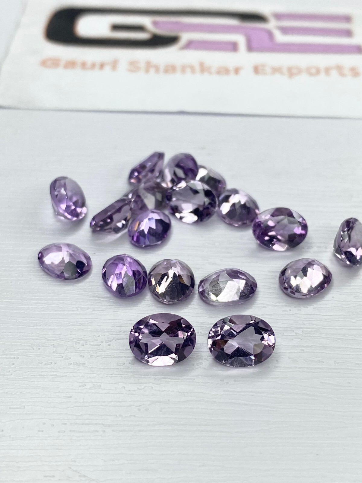 Pink Amethyst Faceted Oval Cut Loose Gemstone 4×3 mm to 16×12 mm Natural DG