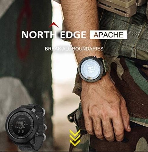 Apache Tactical Digital Sports Watch for Men – Waterproof, Pedometer, Calorie…
