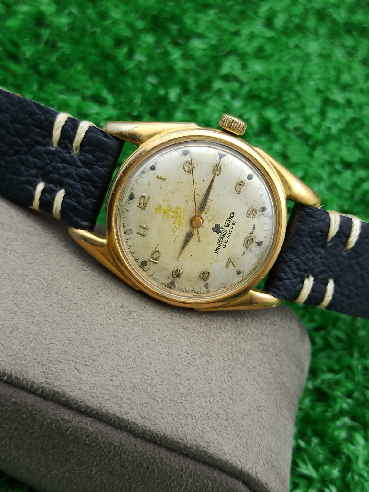 Rare Vintage Printania Geneve Saudi Arabia Royal Gift King Abdulaziz Swiss Watch