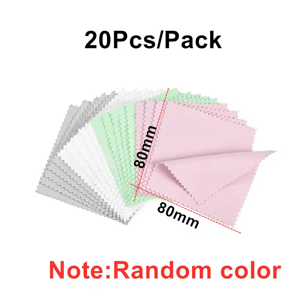 Silver Gold Jewelry Polishing Cleaning Cloth Soft Reusable Shine Wipe 10-50PCS