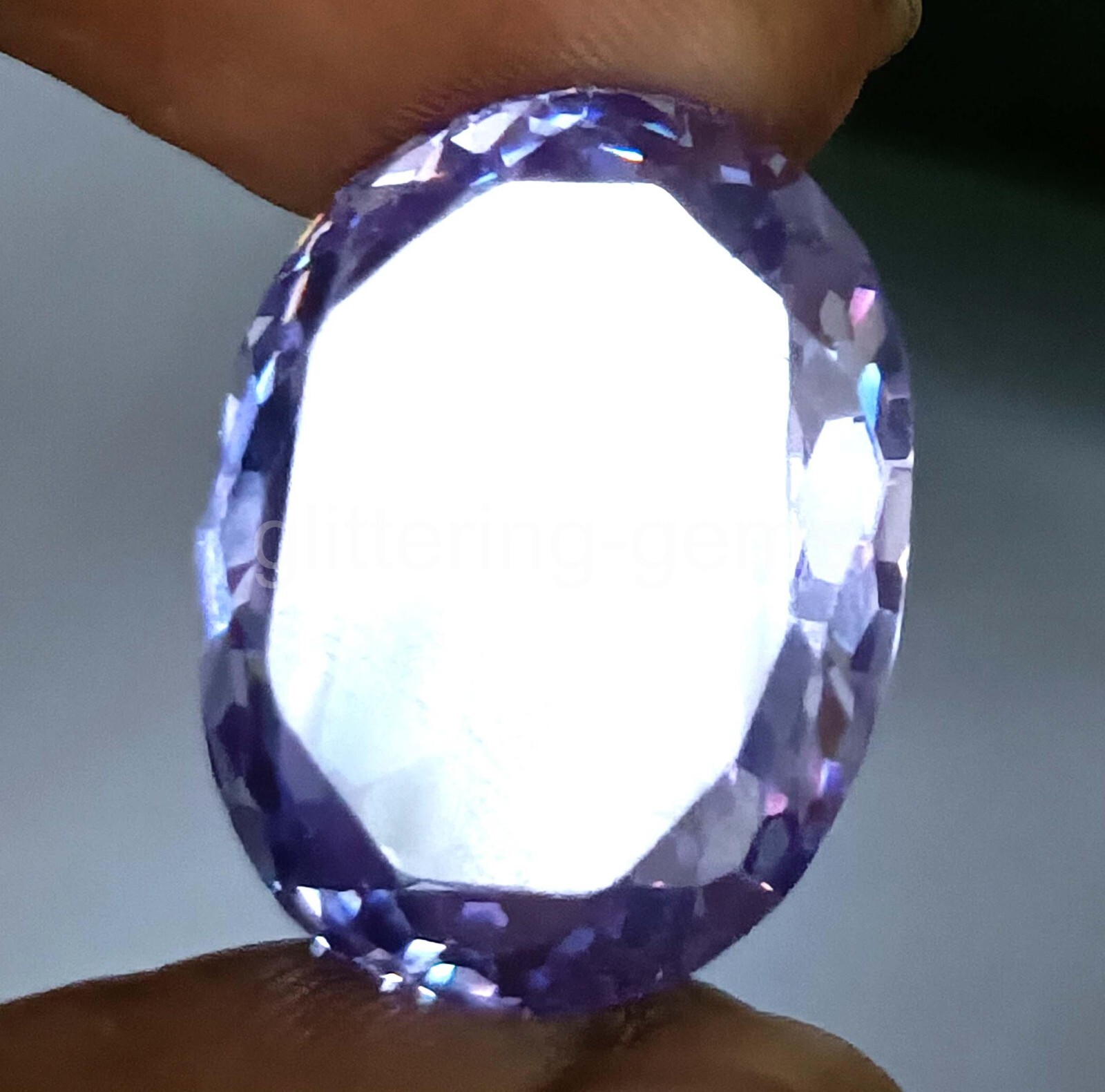 Natural 40.55 CT Oval Cut Purple Amethyst IGL Certified Loose Gemstone 5MSU
