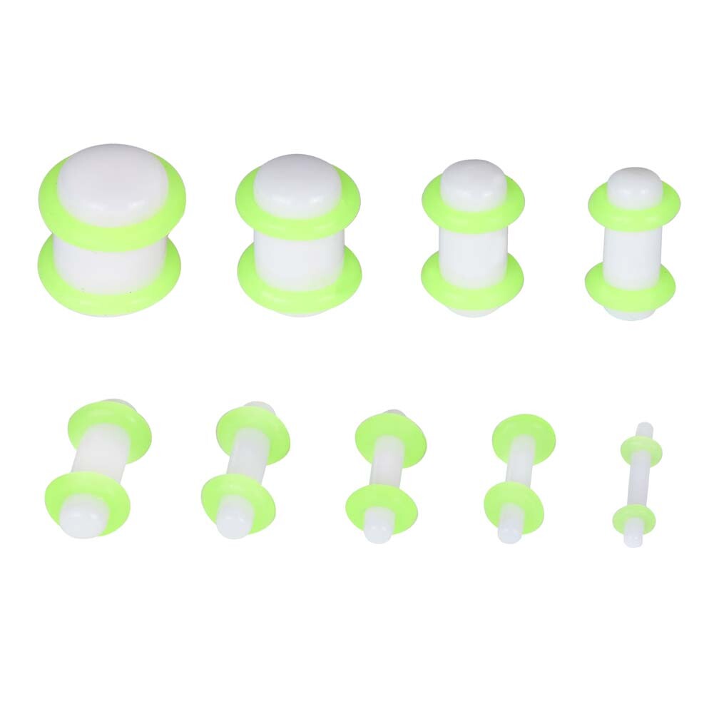 36PCS Gauges Kit Ear Stretching 14G-00G Acrylic Taper Tunnel Plug Jewelry