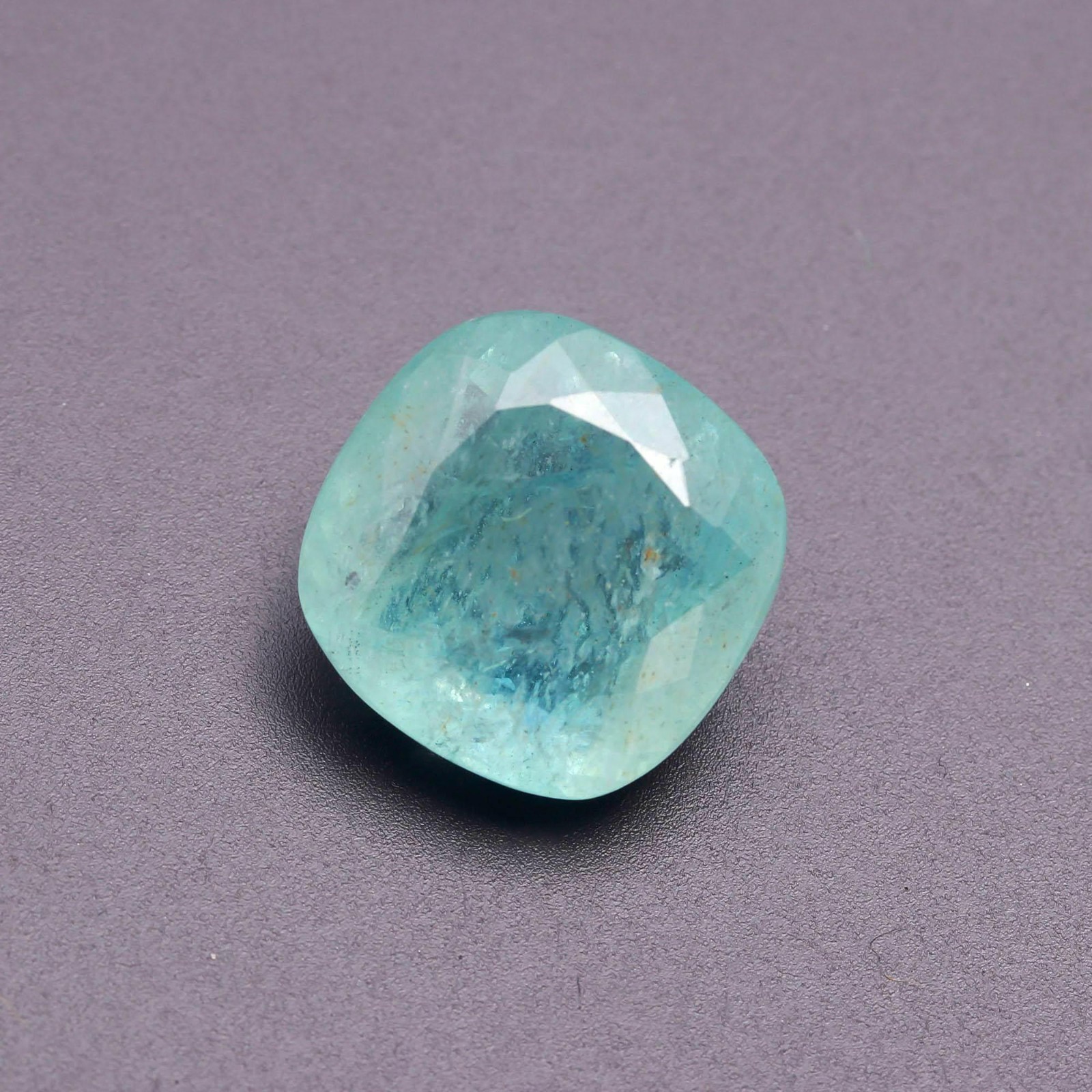 Big 30.65Ct Genuine Unheated Faceted Aquamarine Gemstone 19.5mm Cushion