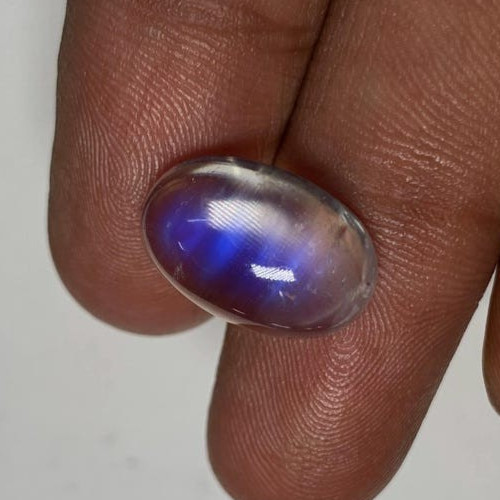 AAAAAAAA Quality Rainbow Moonstone Blue Fire 0val Shape Cabochon Size 10×15 MM