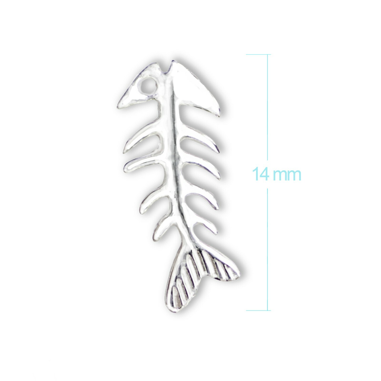 Fishbone Studs Nickel-Free 925 Sterling Silver, Hypoallergenic, Free UK Delivery