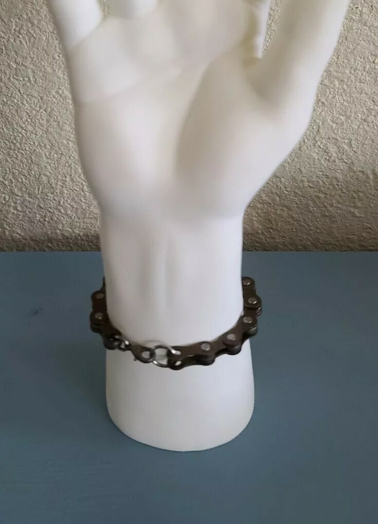 bicycle chain bracelet punk biker links bicycle stainless steel