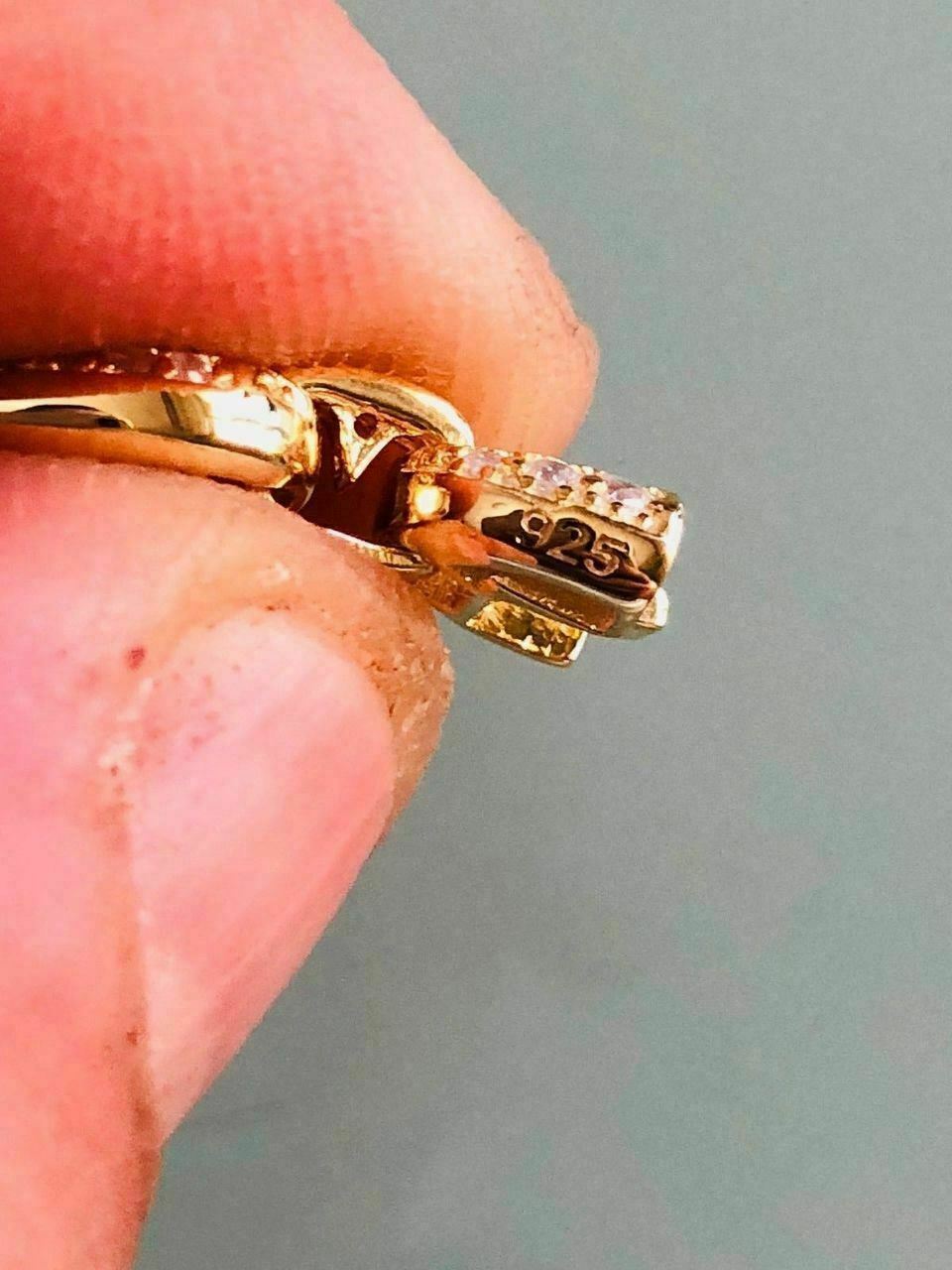 8mm Gucci Link Bracelet 14k Gold Plated Solid 925 Sterling Silver CZ Mariner ICY
