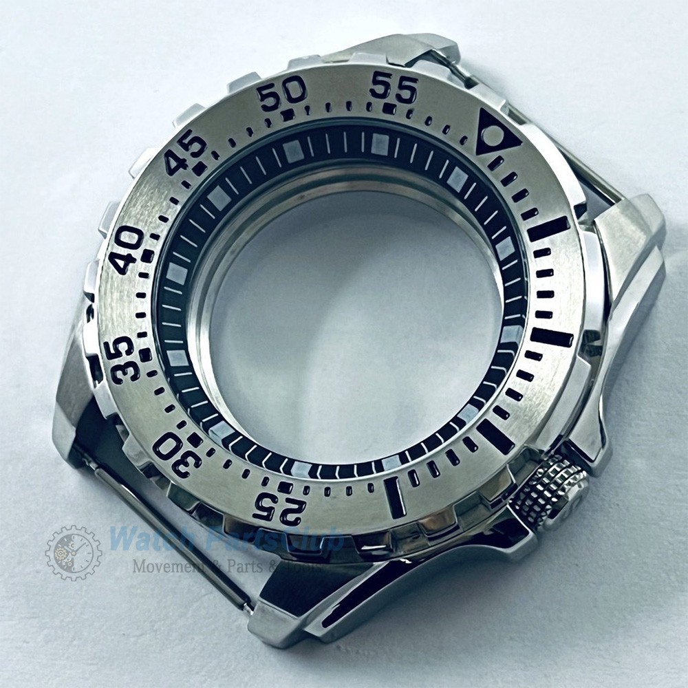 44mm Stainless Steel Watch Case 3 Colors Fit NH34 NH35 NH36 NH38 NH70 Movement