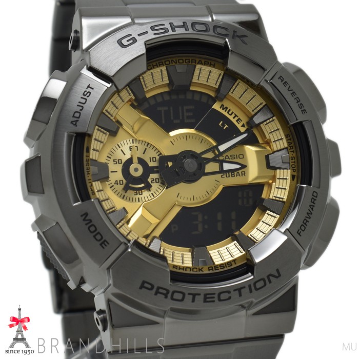 CASIO G-SHOCK 110 Series Analog Digital Watch GM-110BD-1A9JF Stainless Steel