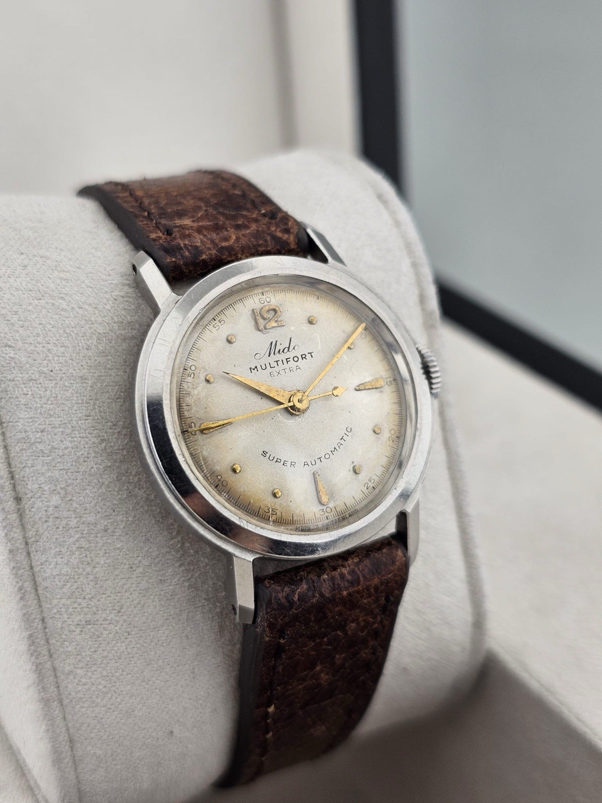 Vintage Mido Multifort Extra “Super Automatic” Bumper Watch Cal. 817 Steel 30mm