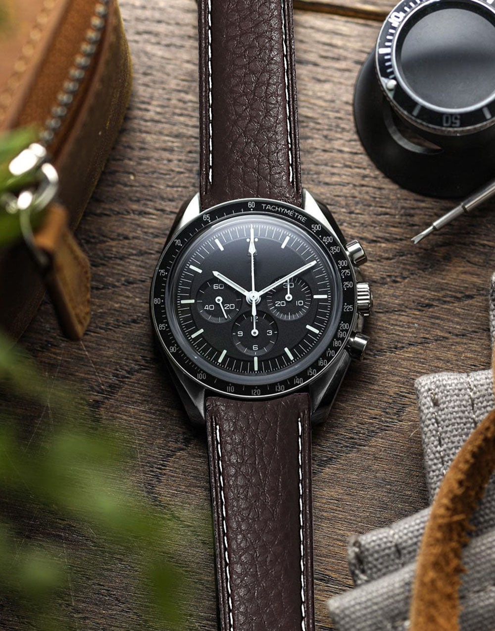 Correa De Reloj De Cuero Genuino Unisex De Pulsera De Alta Calidad + Herramienta