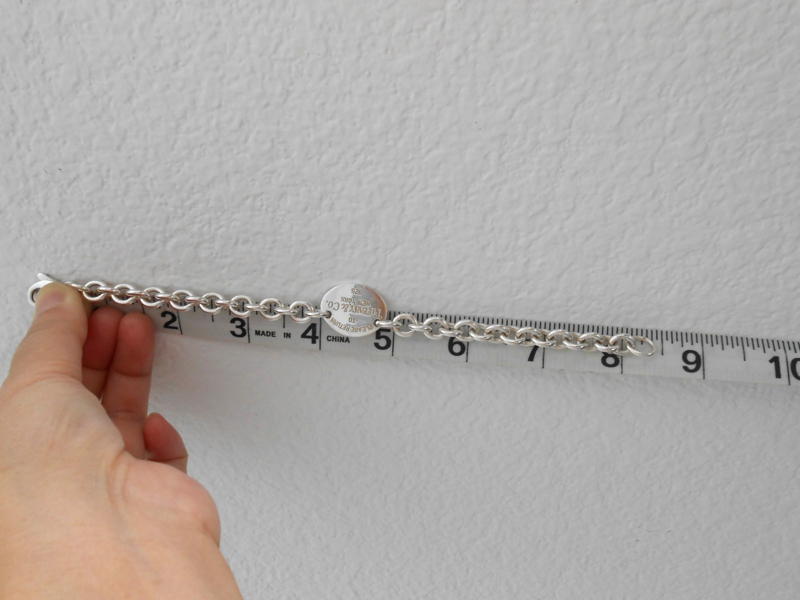 Tiffany & Co. Return to Tiffany Oval Tag Bracelet 8.25”