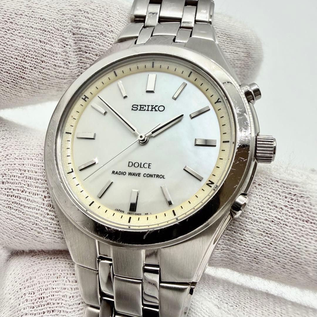 [Working Condition] Seiko Dolce Mother-of-Pearl Dial Men’s Watch 5B21-0AC0