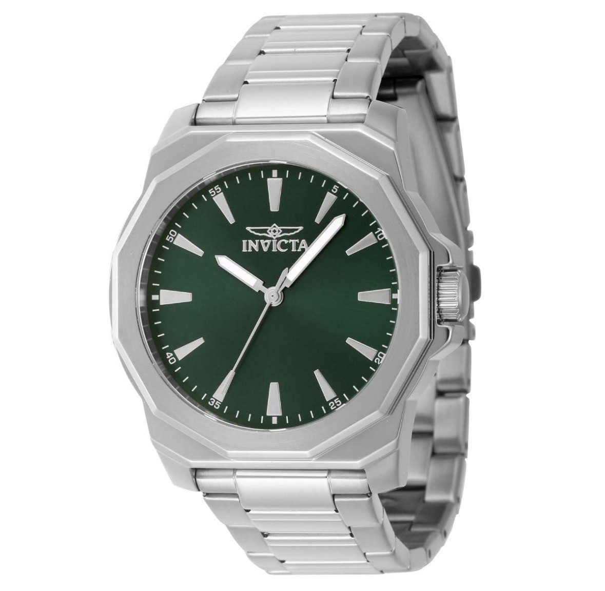 Invicta Speedway Dominus Men’s 42mm Green Dial Steel Band Analog Watch 46833