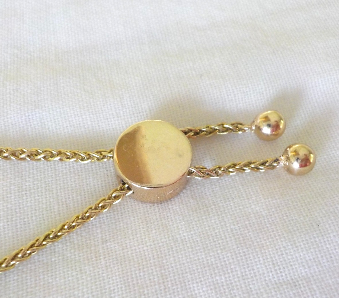 Adjustable 14k Yellow Gold Chunky Diamond Bolo Bracelet – 12.64 gms, 1.06 ctw