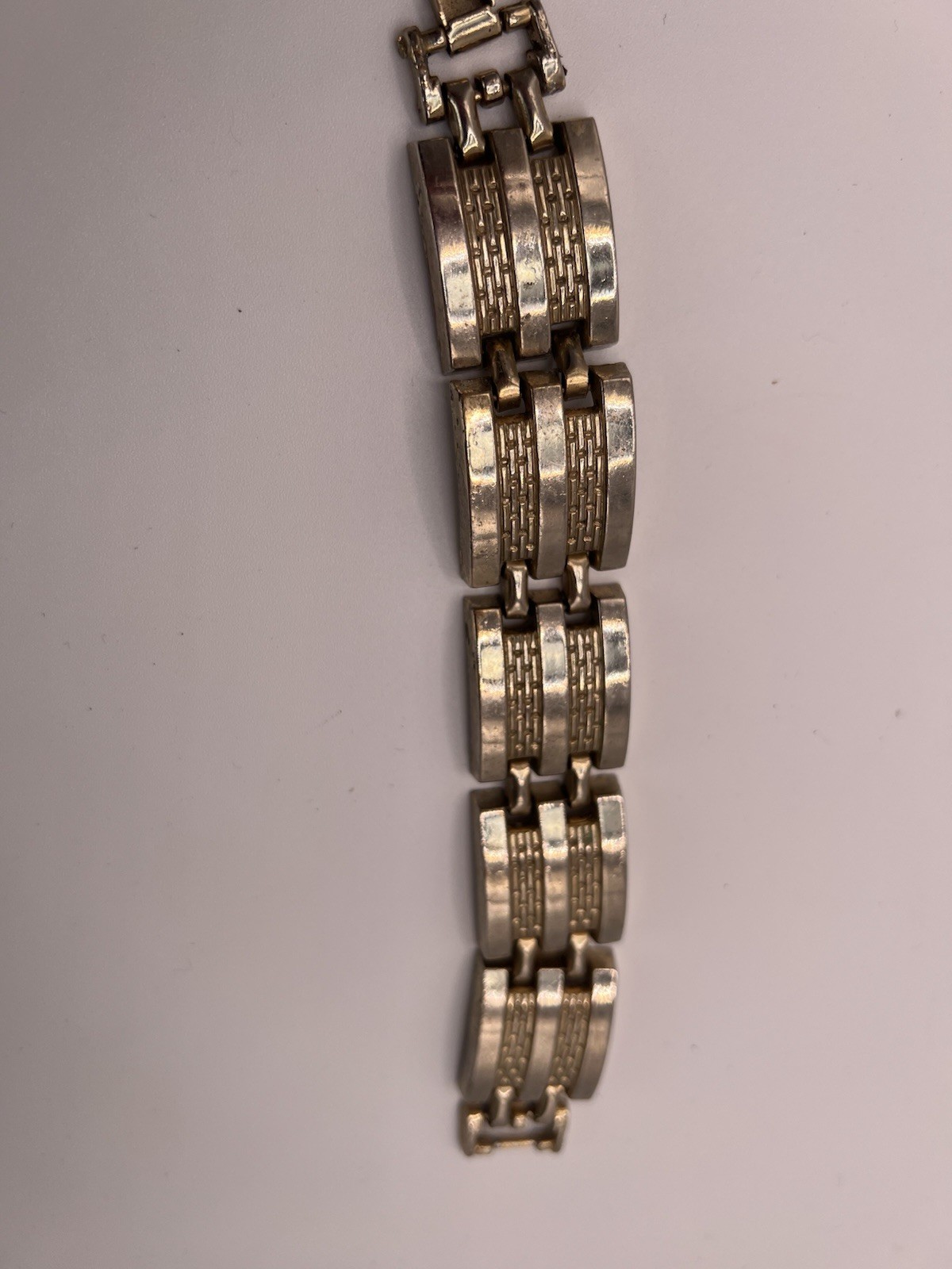 Three Bracelets- Silver (Garnett), Men’s Link, Black And Brown Acrylic Necklace