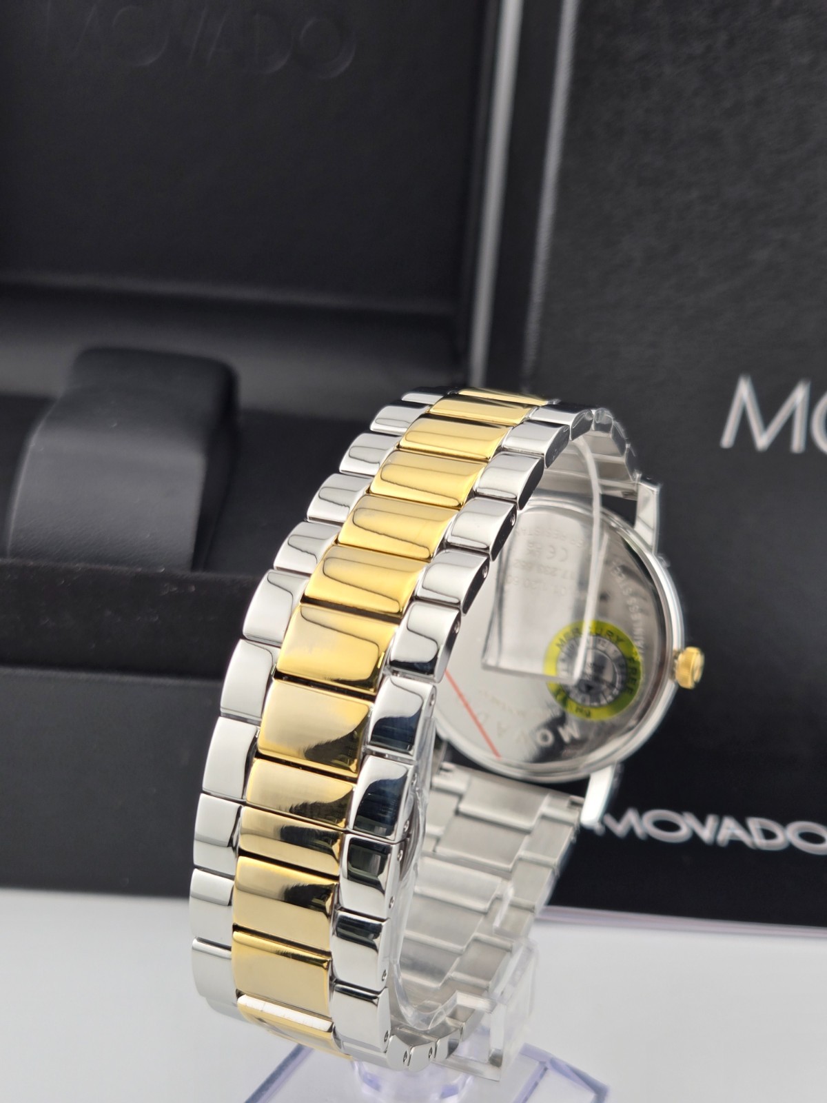 Movado Museum 2100016 Black Dial Two Tone Men’s Watch Refurbished