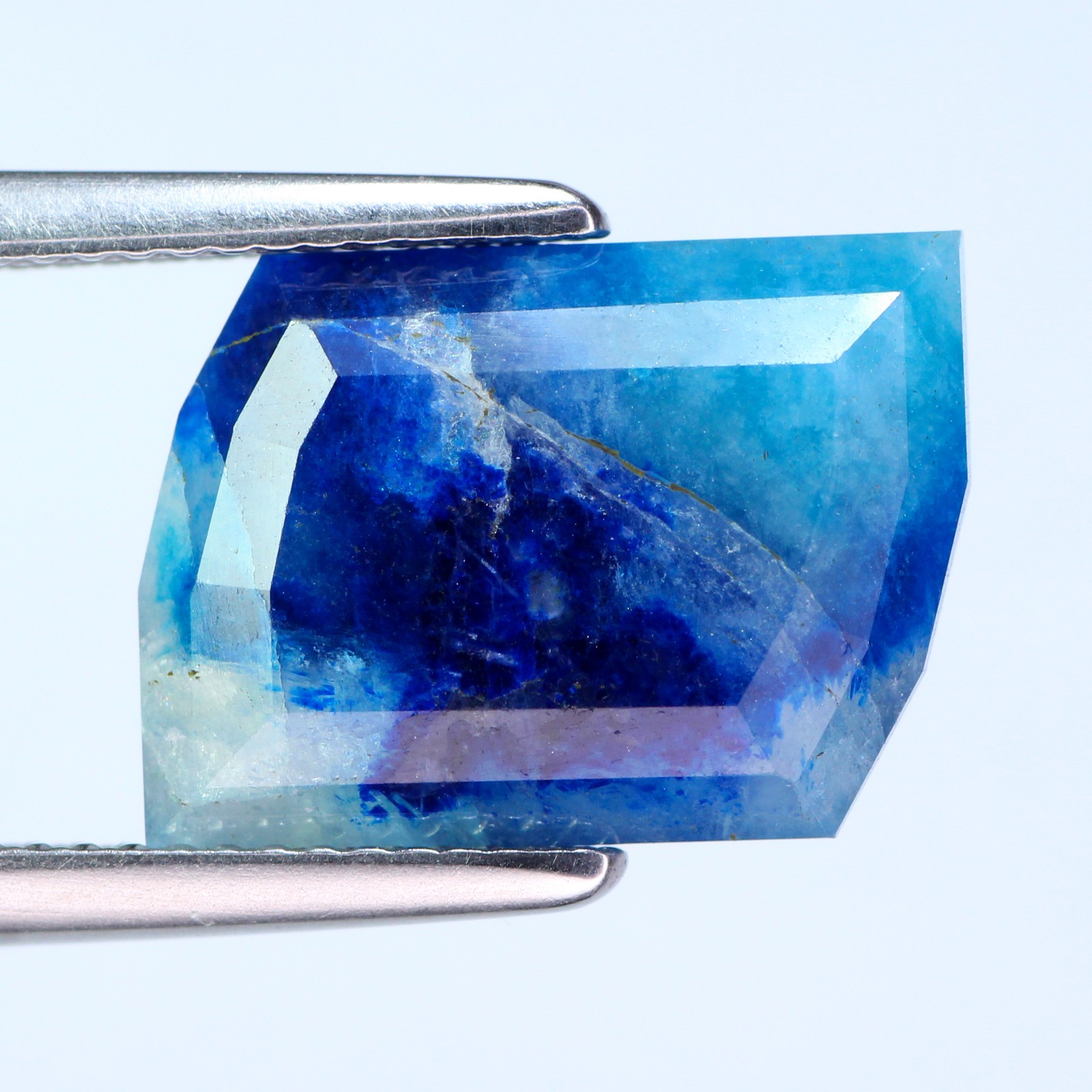 6.94Ct Rare! Pleasant Fancy 14.1 x 10.8 MM 100% Natural Blue Green Germany HAUYN