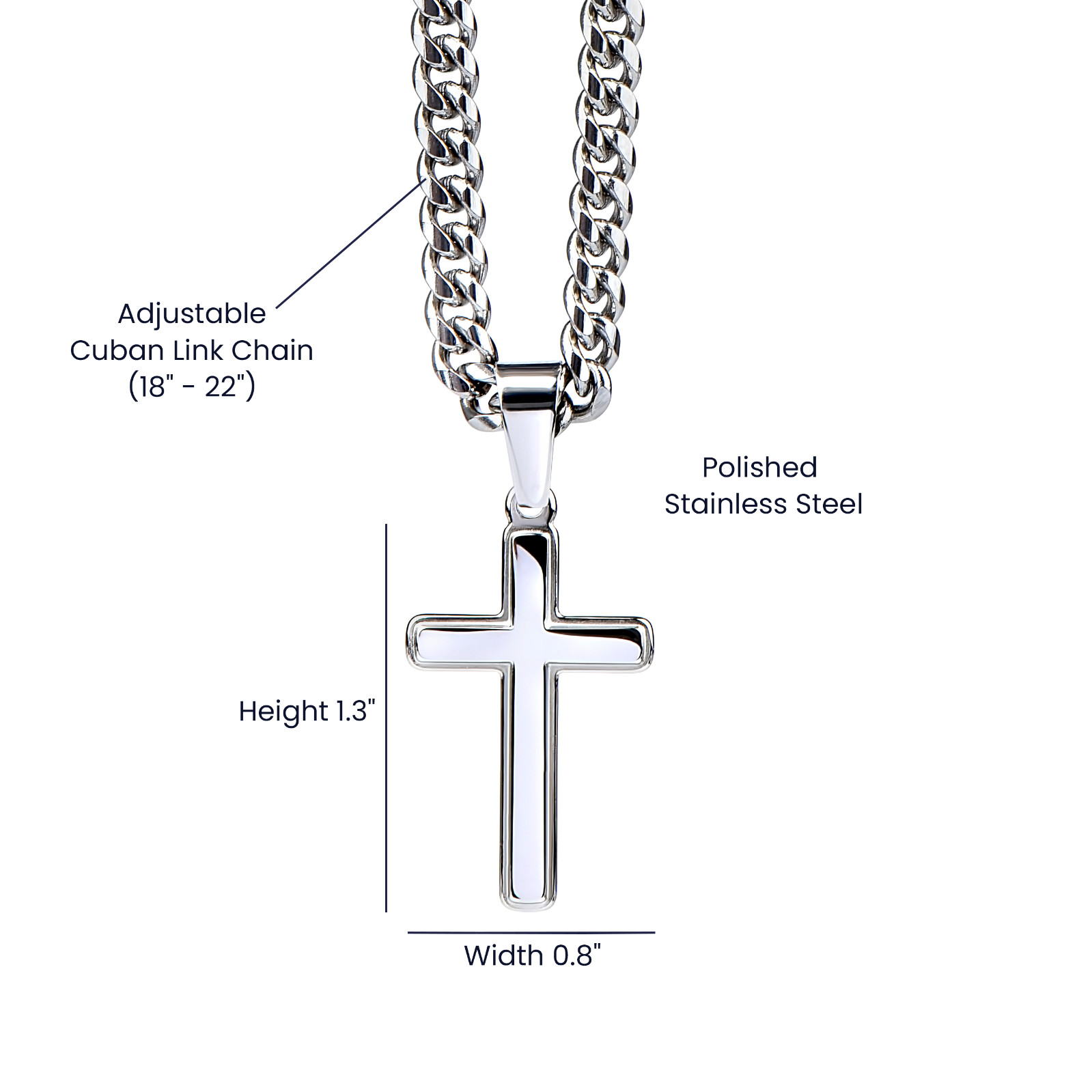 To My Son Cross Necklace Christian Gift From Dad Inspirational Faith Jewelry